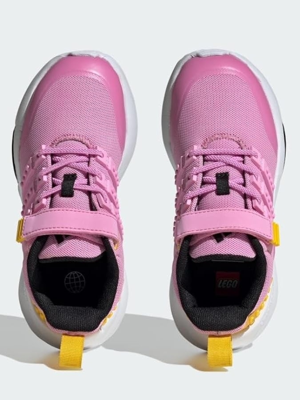 Lego Kids Pink Sneakers with Yellow Accents